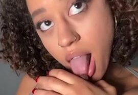 Stormi Maya onlyfans leak – No Bra Licking big tits