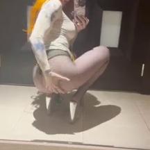 Jenna Lynn Meowri Filming Her Big Ass in Fishnets