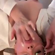 Pomponette Giving Blowjob with Facial Cumshot