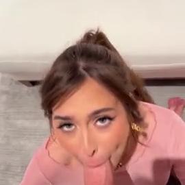 Slutty Stepsister Riley Reid Giving Sloppy BJ And Swallowing Cum