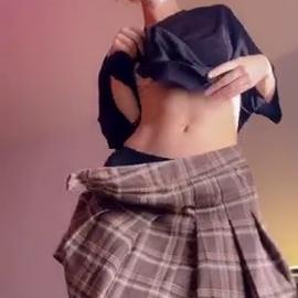 Cora Rossi Strips In Skirt