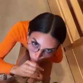 Lamhard Giving Blowjob In Velma Cosplay And Gets Cum on Glasses
