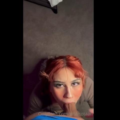 Onlycotaari – Redhead Fully Clothed Blowjob